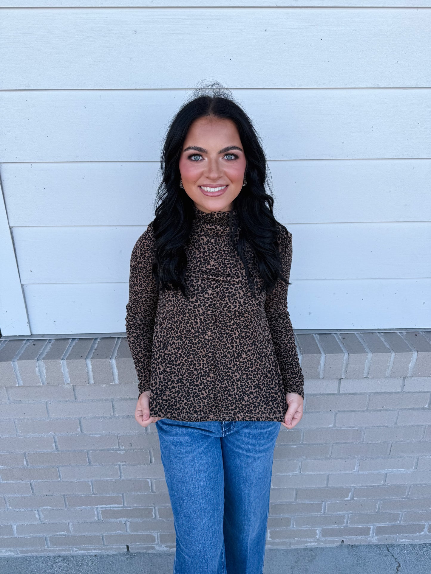 Very J Shining in Leopard Top