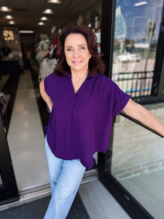 She+Sky Reddilicous Top