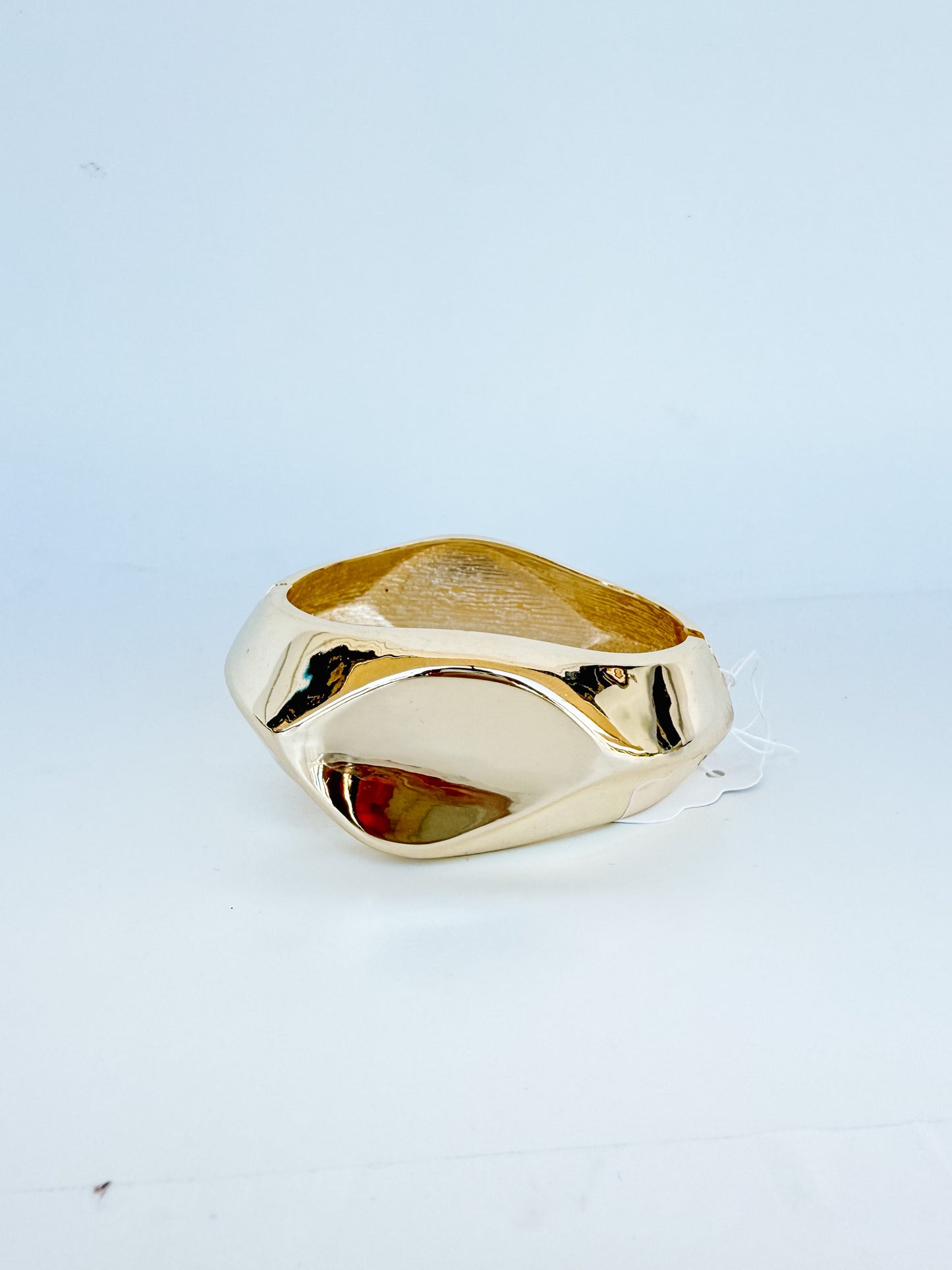 14K plated 1.5 inch chunky bracelet