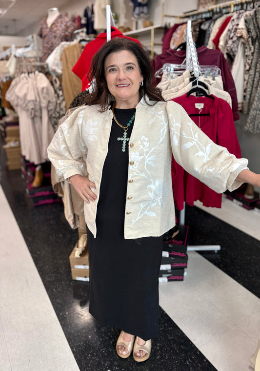 Celeste Jacquard Top