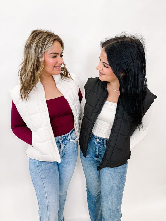 VJ Violet Puffer Vest