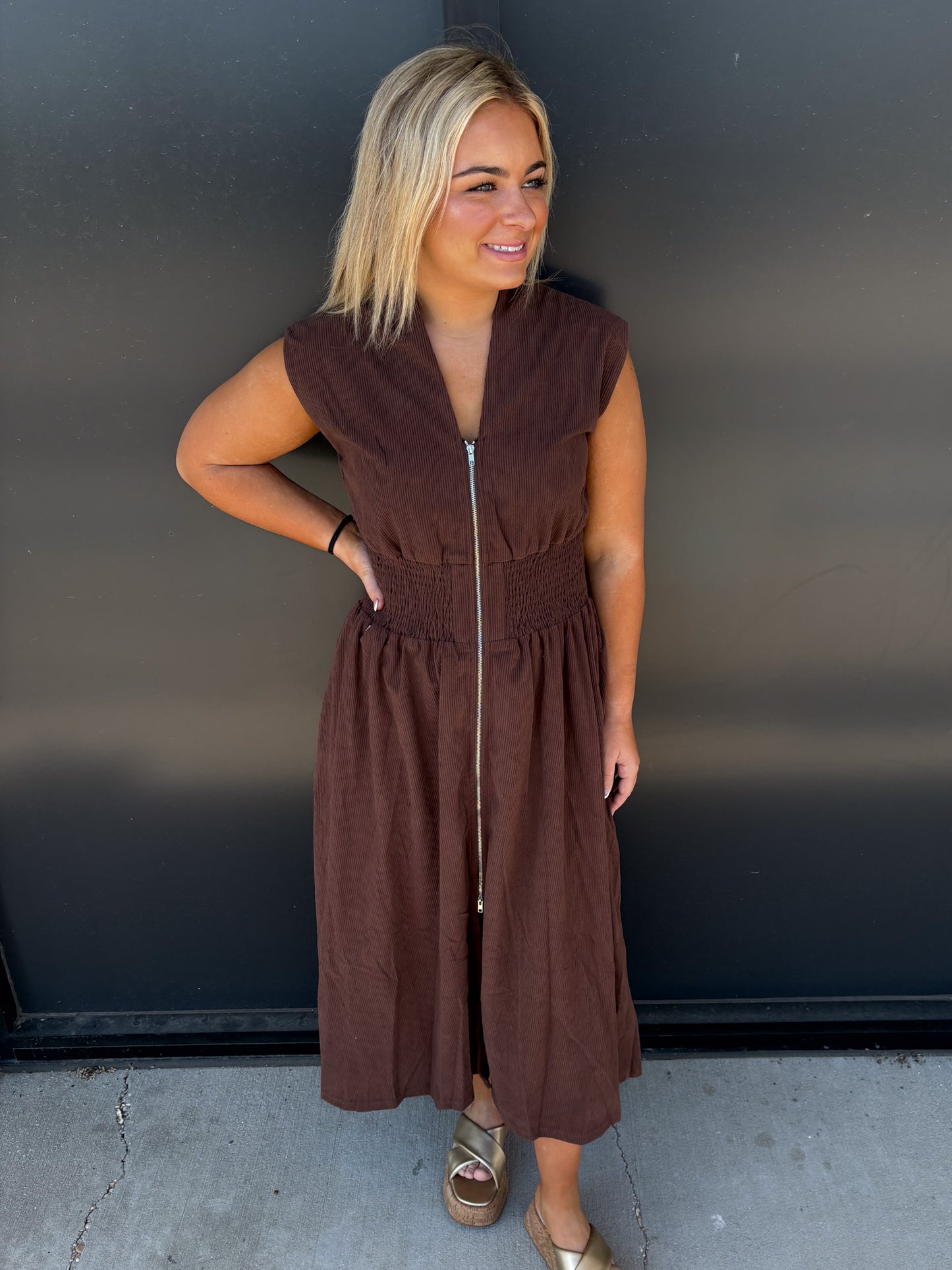 Corduroy Maxi Dress