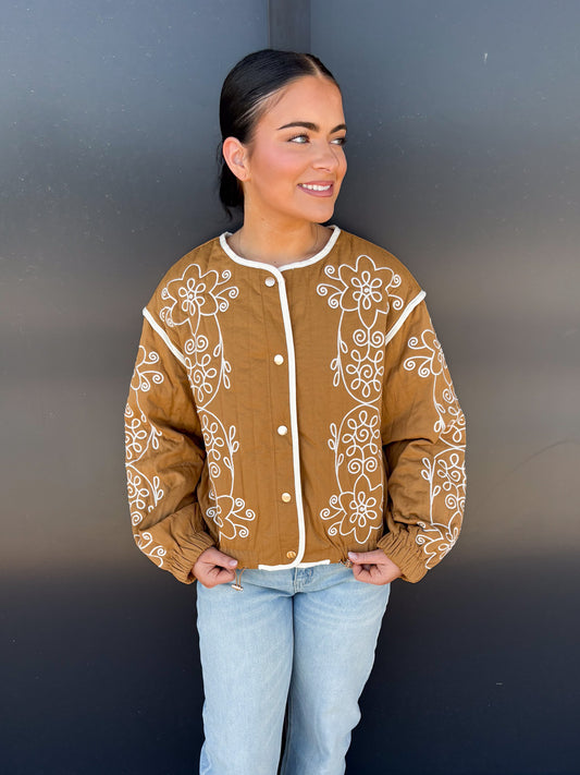 Embroidered Get Ready Jacket