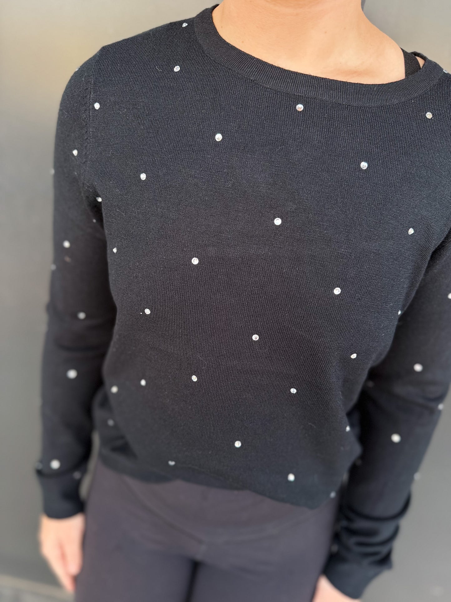 The Black Stone Embellished Pullover