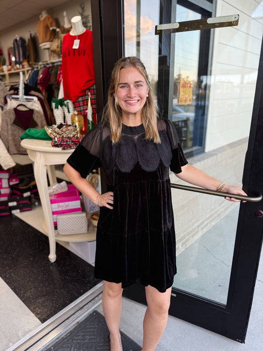 Black Velvet Dress