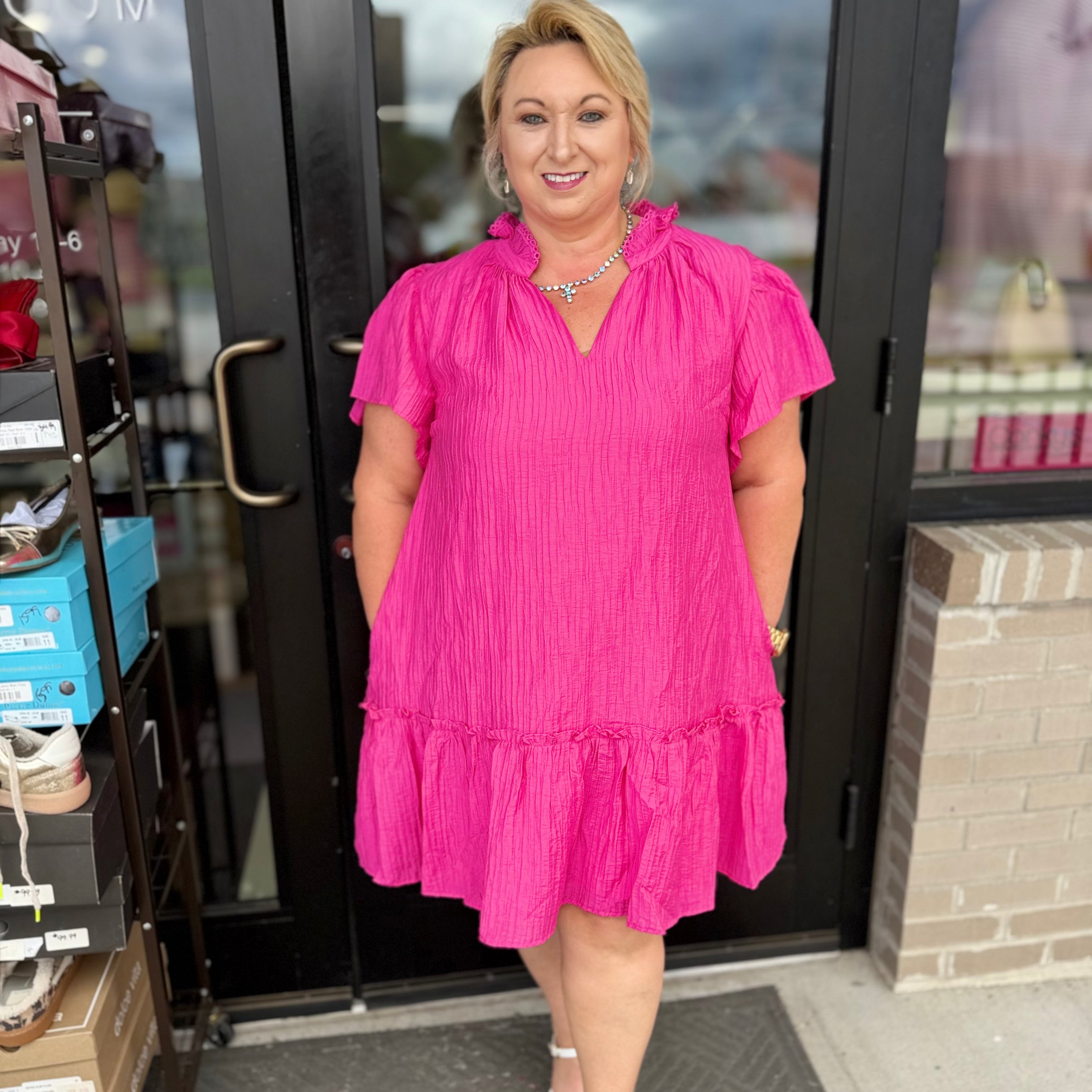 Chole Ruffle Hem Mini Dress ✨