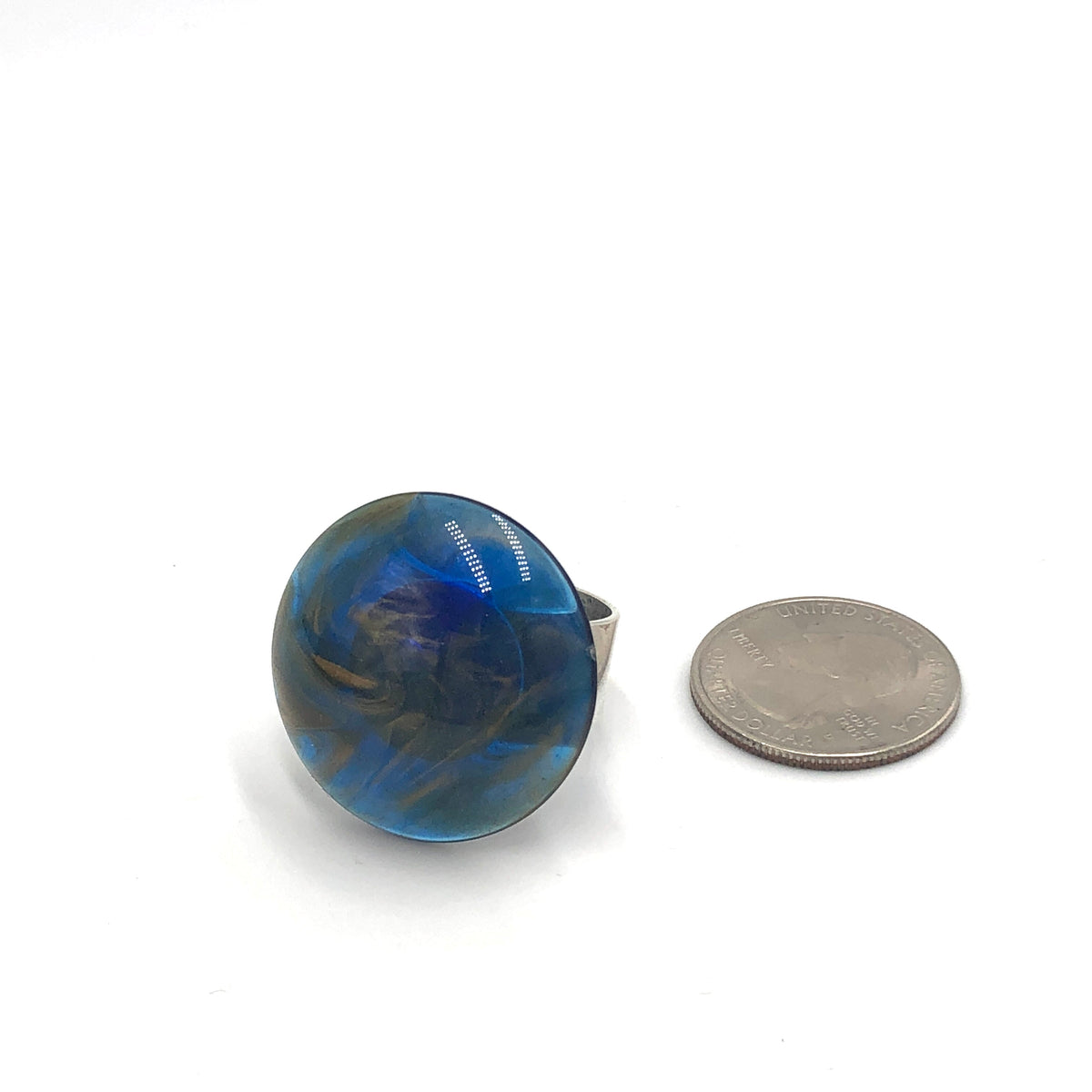 blue fashion ring
