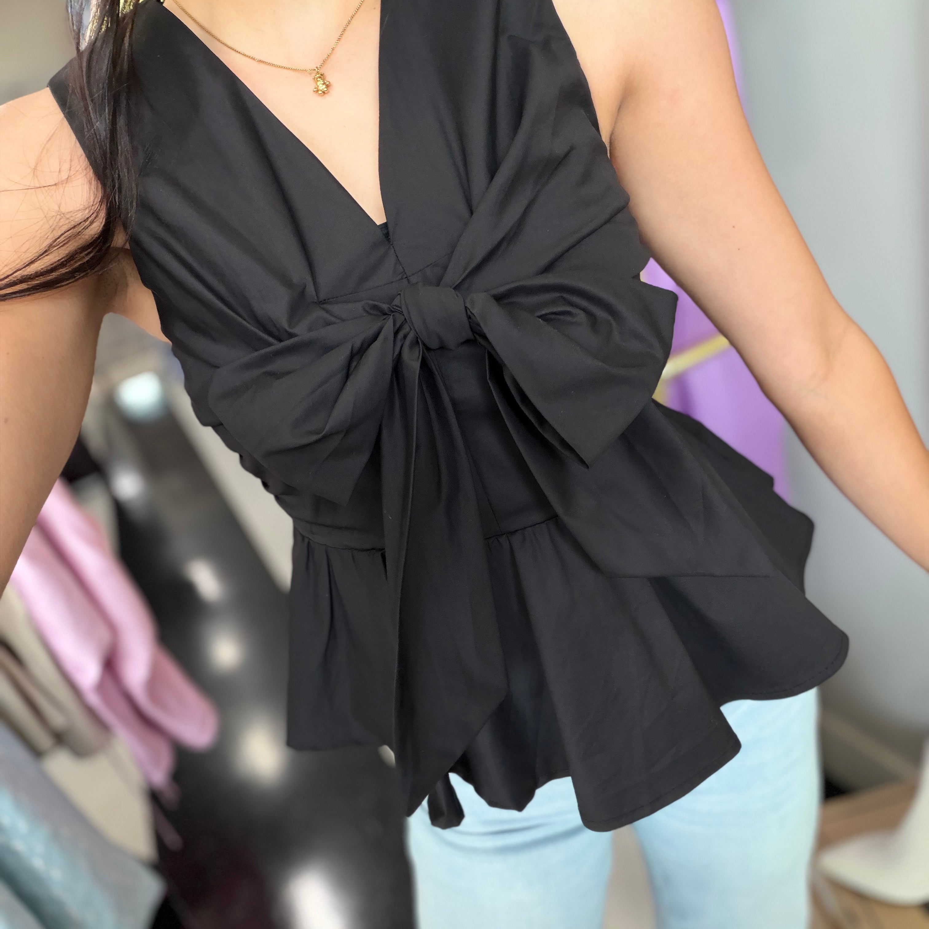 Sweetly Tied Peplum Tank