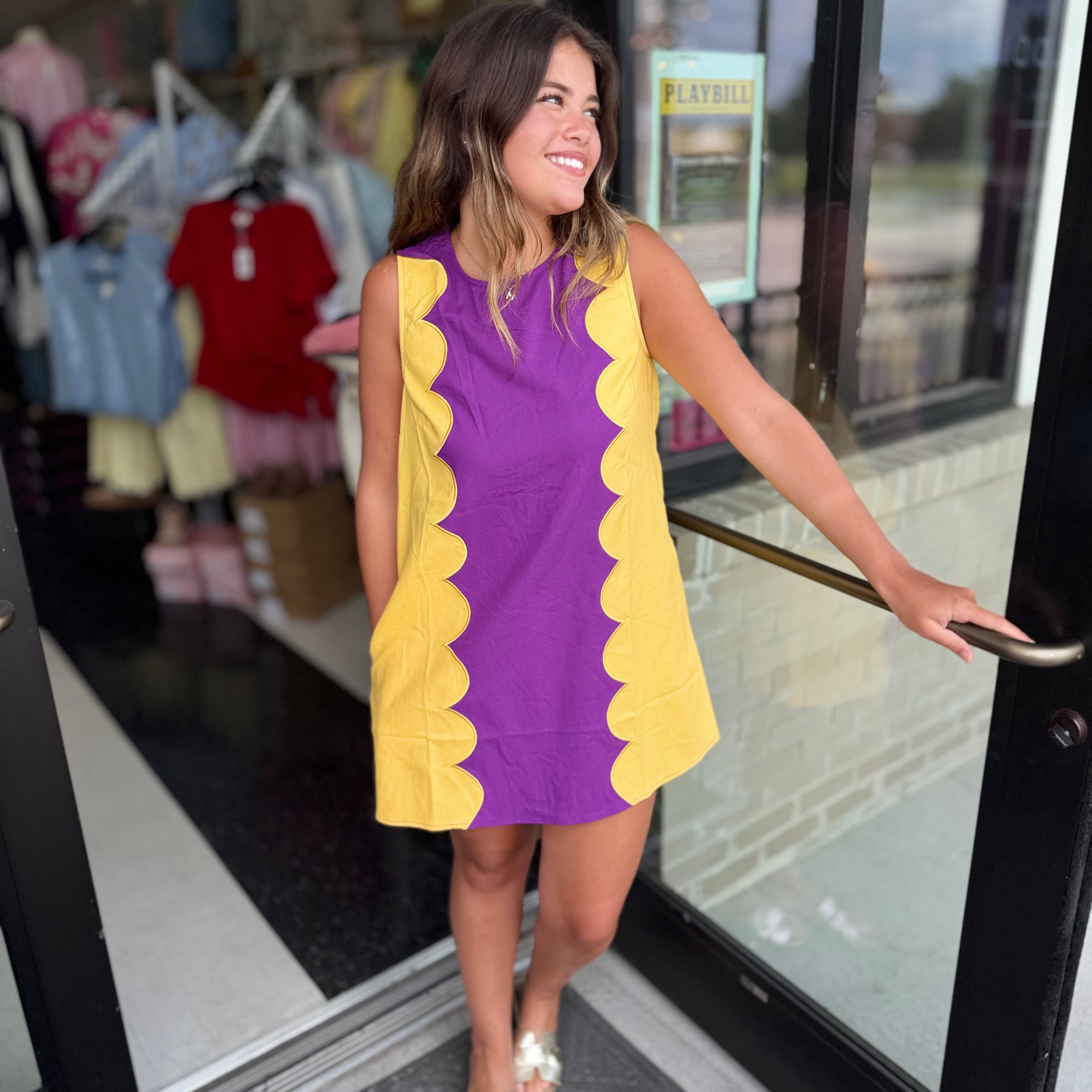 Scalloped Justine Dress