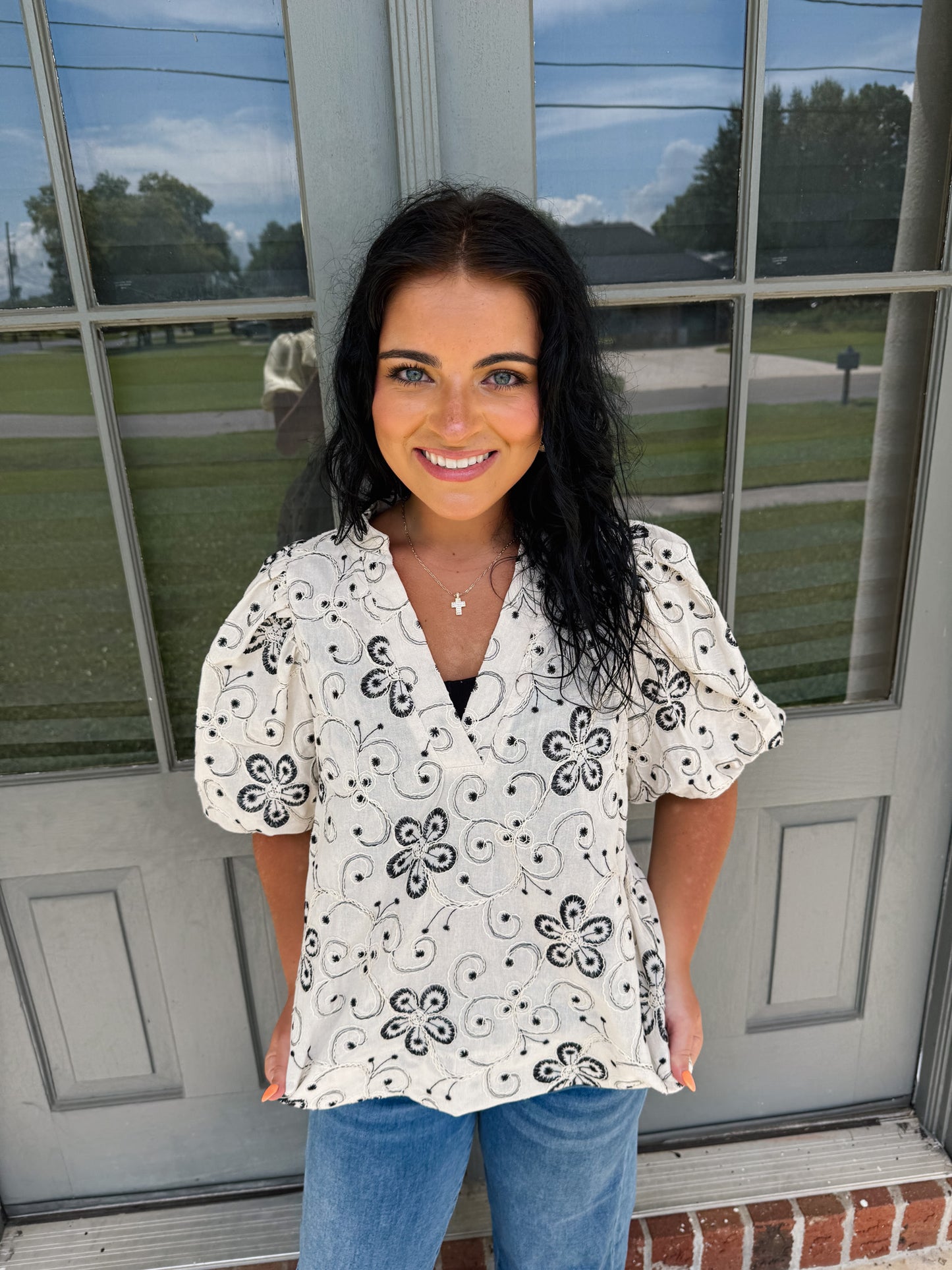 Glam Flower Power Top