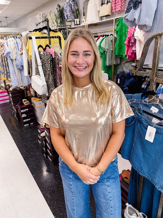 Shimmer Gold Top