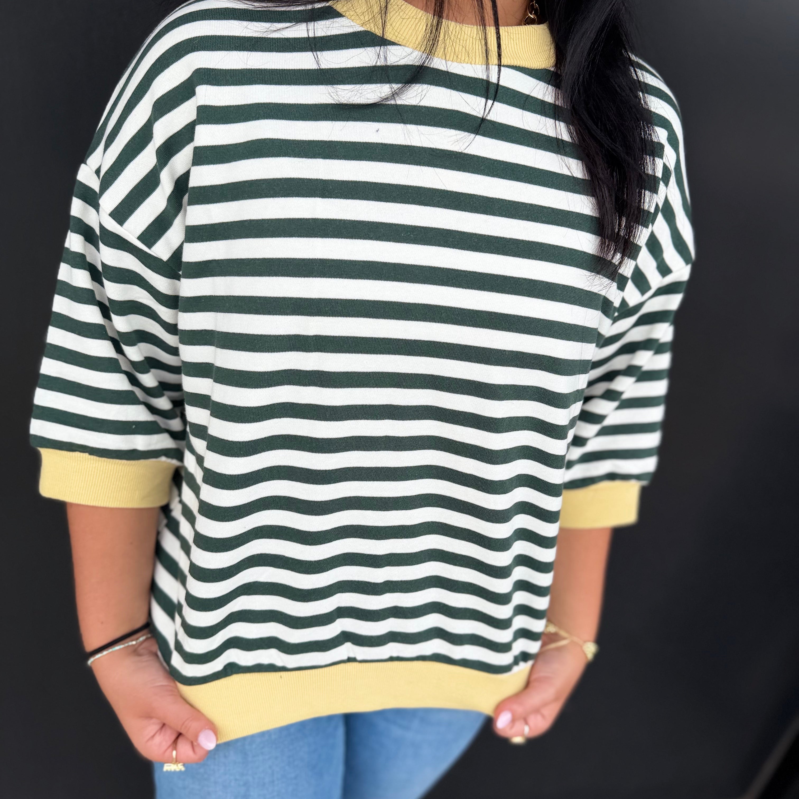 Weekend Colorblock Stripe Top