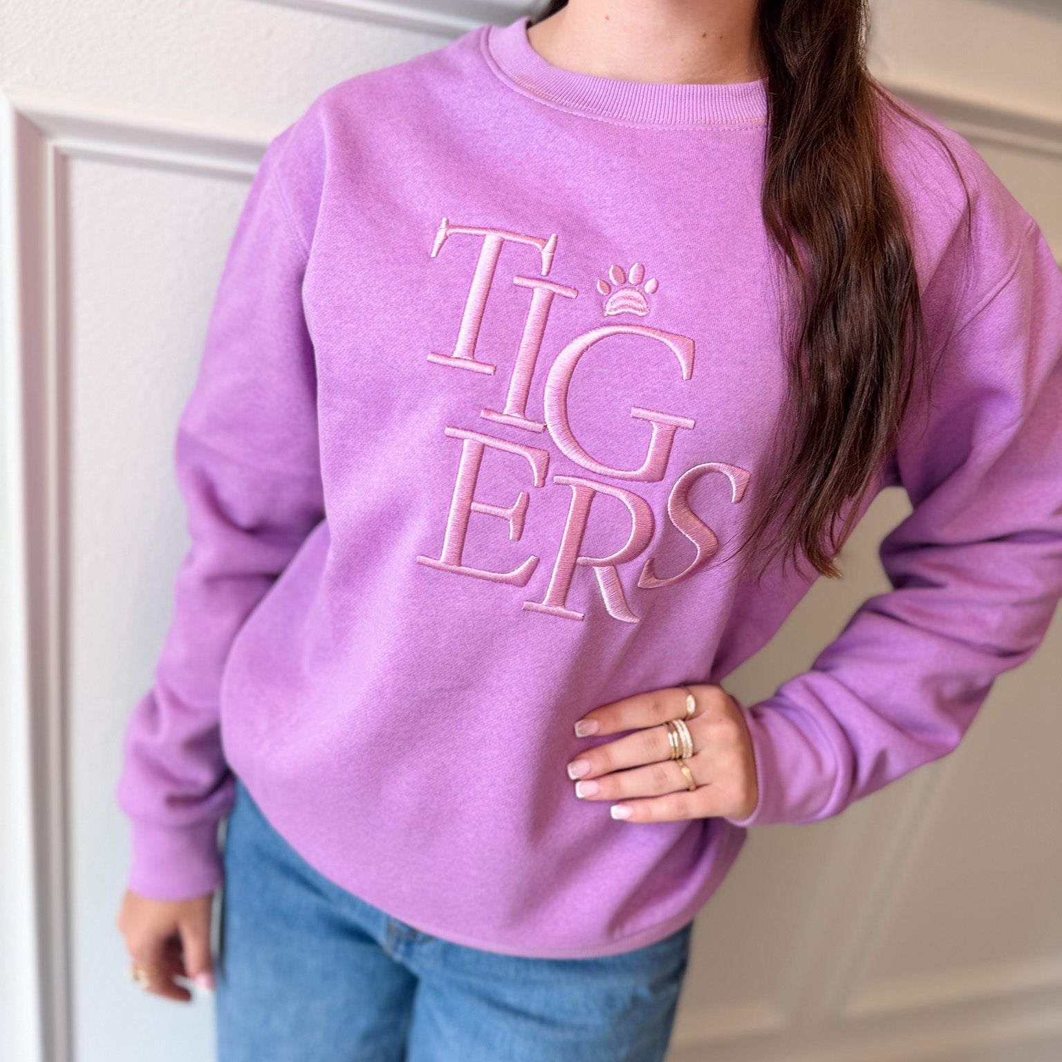 Tiger Embroidery Sweatshirt