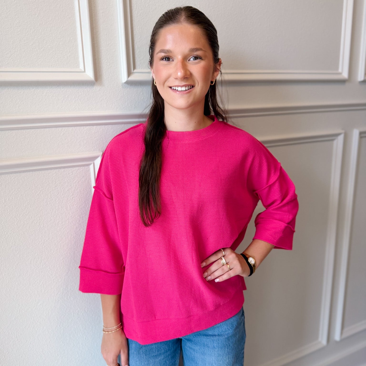 Essential Comfort 3/4 Sleeve Top *