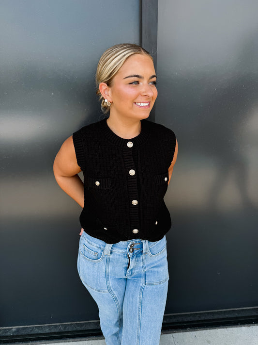 BP Natalie Sleeveless Cardigan