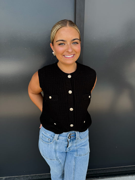 BP Natalie Sleeveless Cardigan