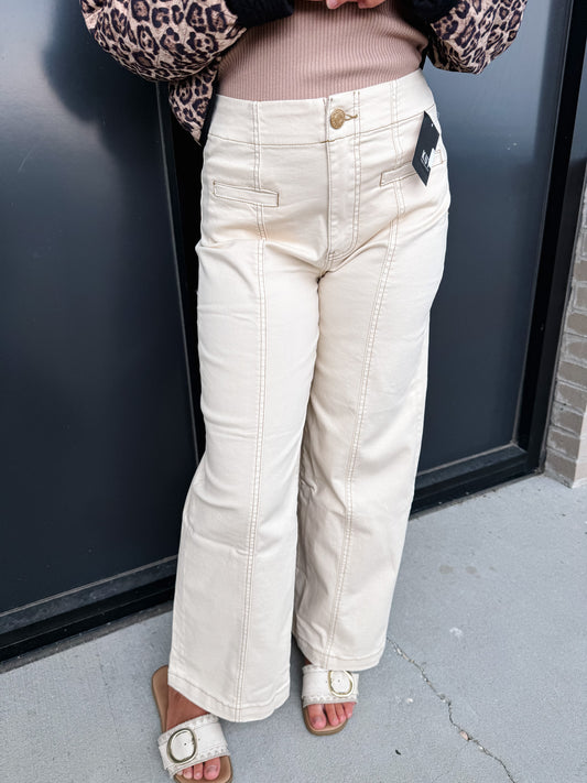 KUT Meg High Rise Wide Leg Jeans