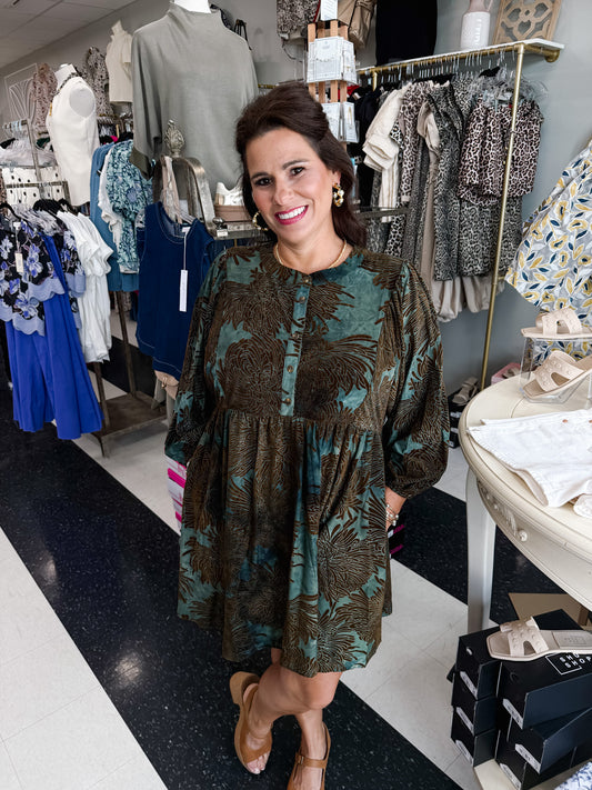 3/4 Sleeve After Dusk Dress