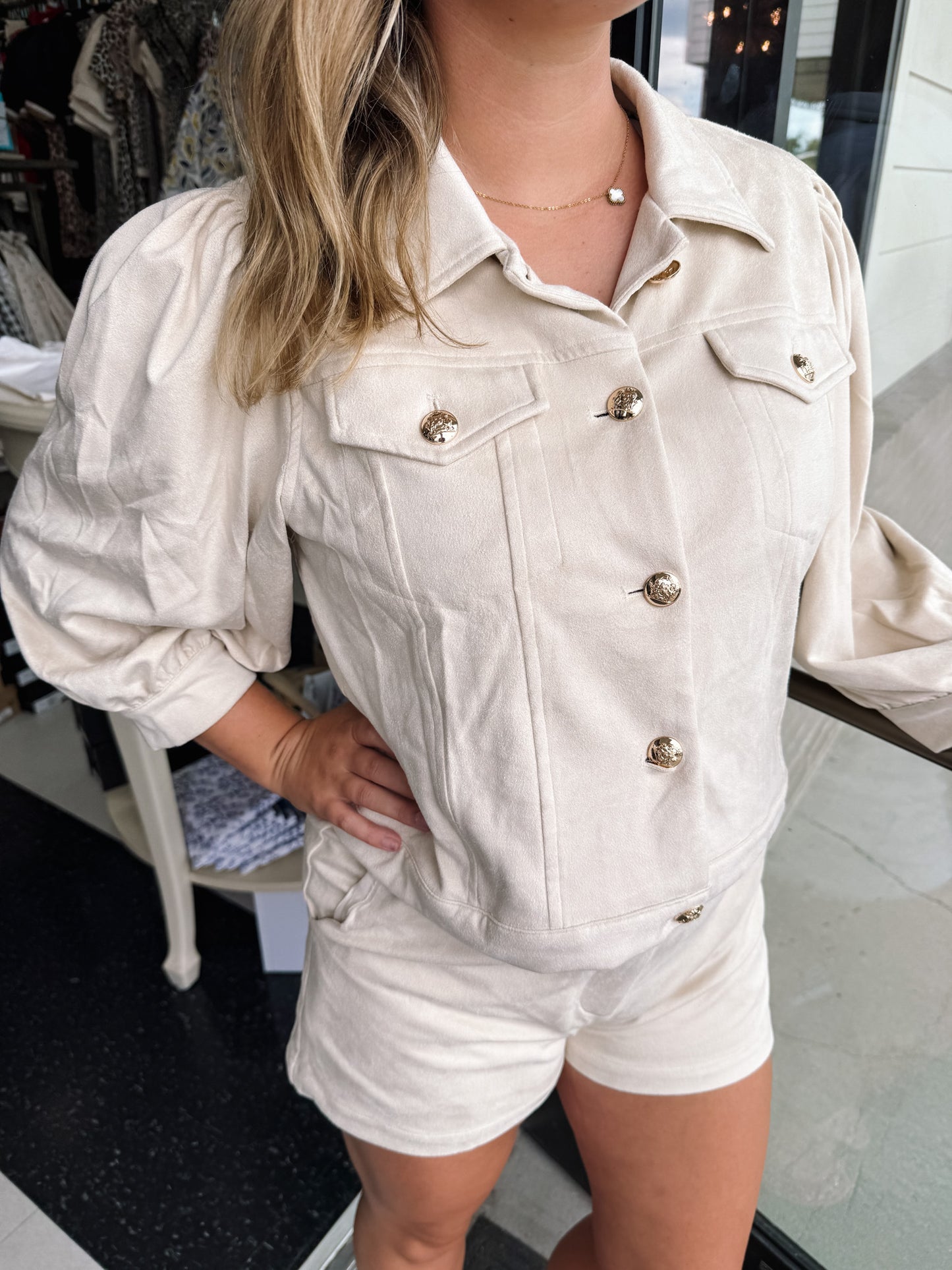 Suede Marshmallow Mood Shorts