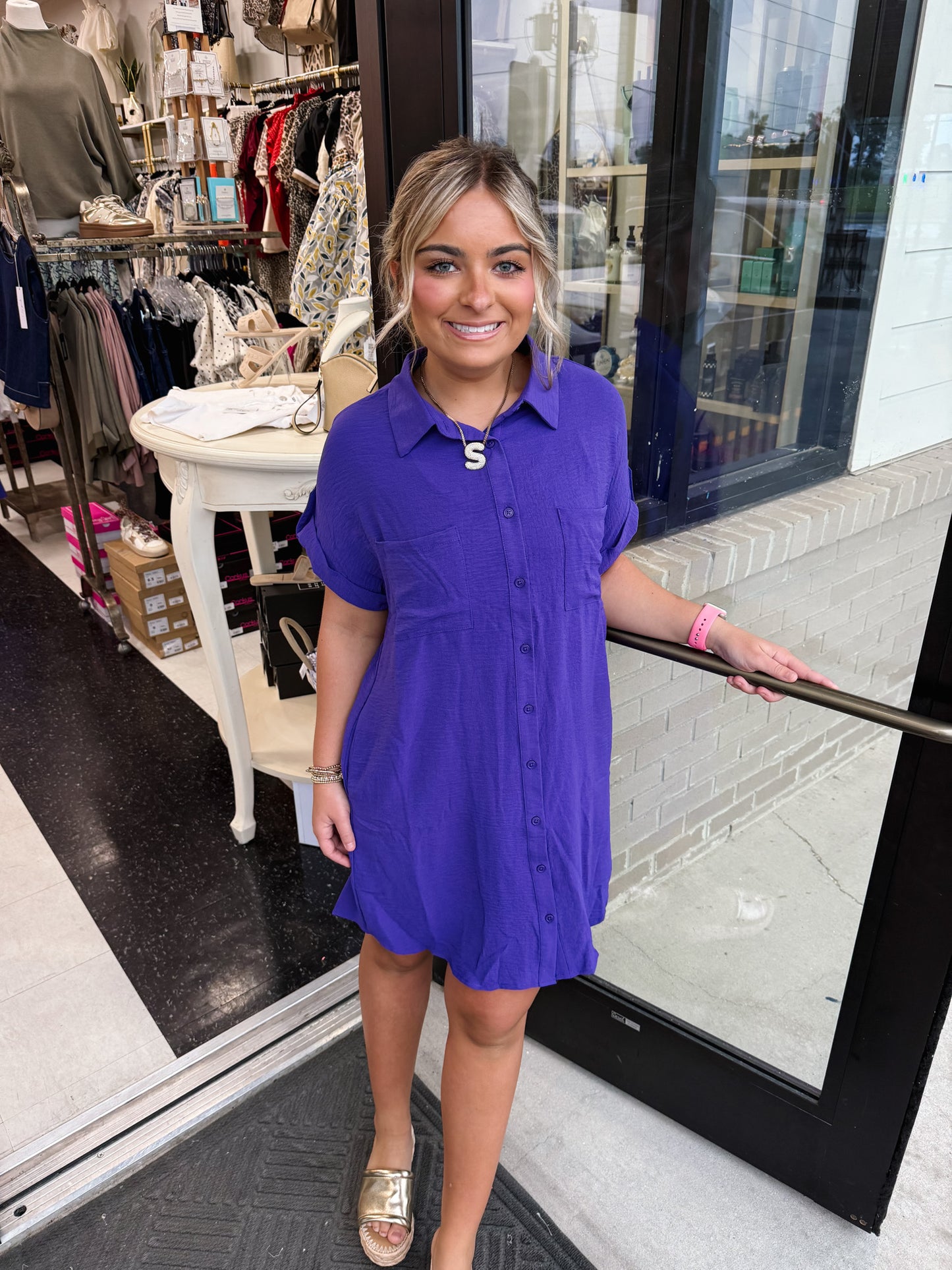 Collared Tailgate Dress