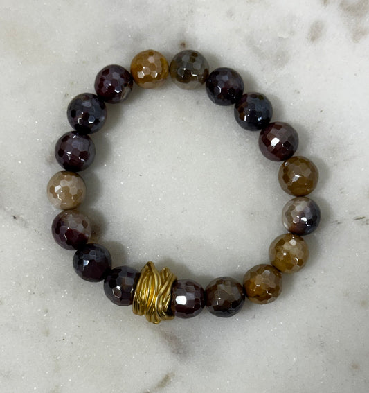 Mookaite Beaded Bracelet