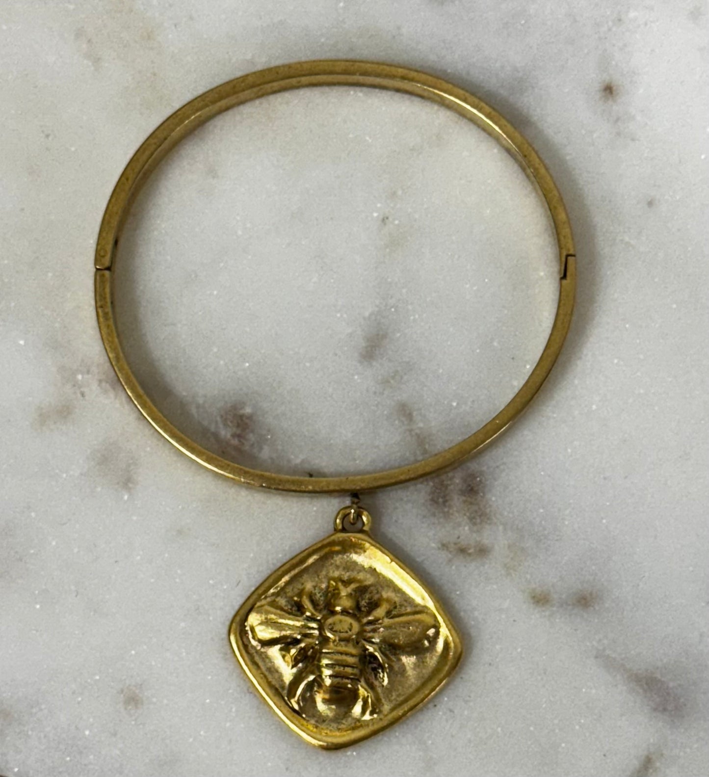 Gold Bee Bangle