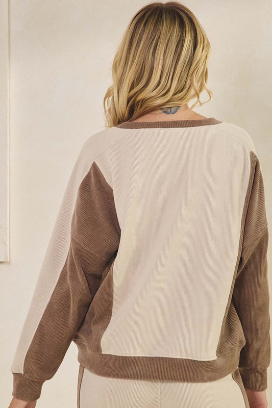 The Colorblock Soft Corduroy Set