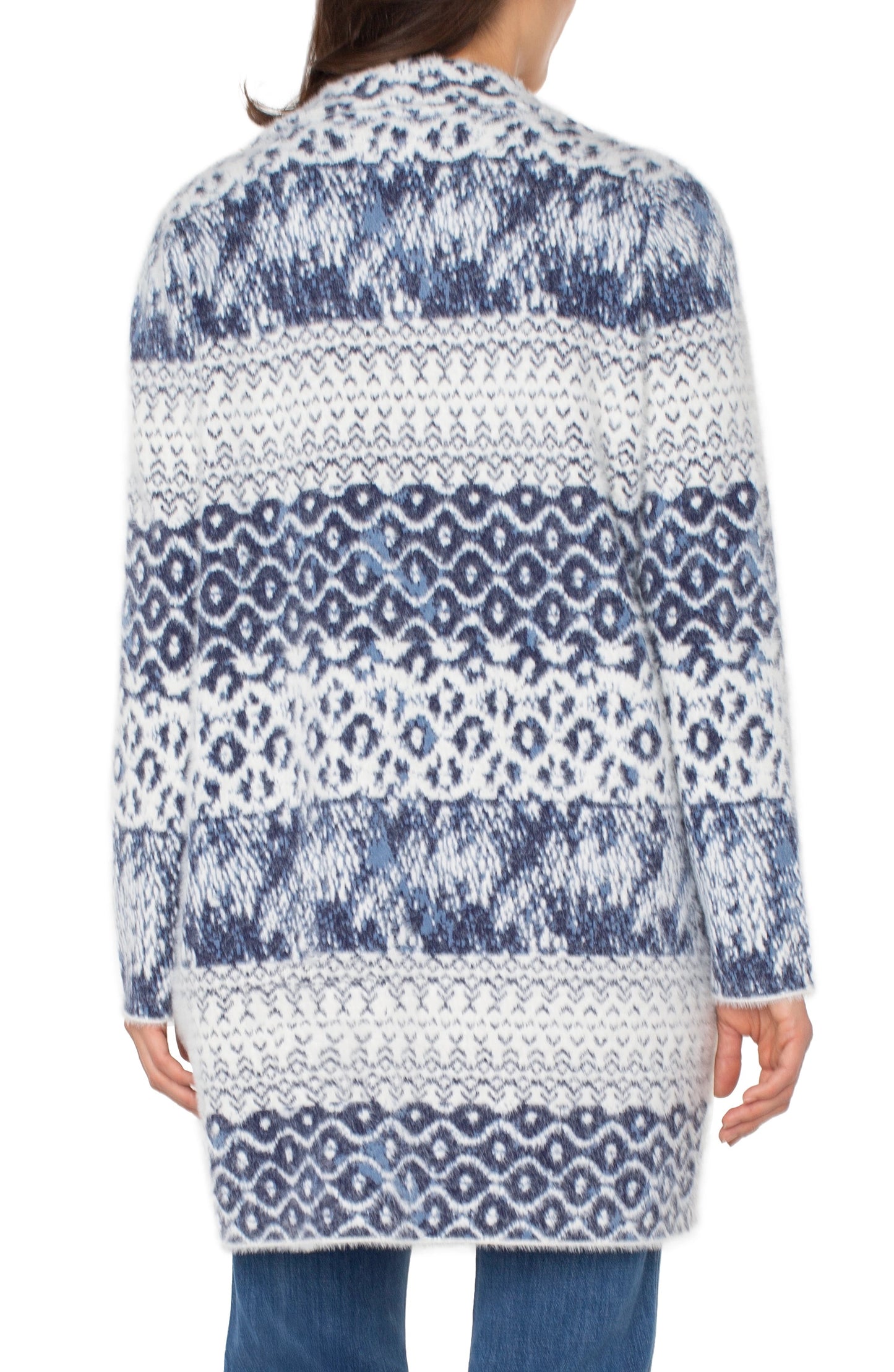 Midnight Shibori Coatigan