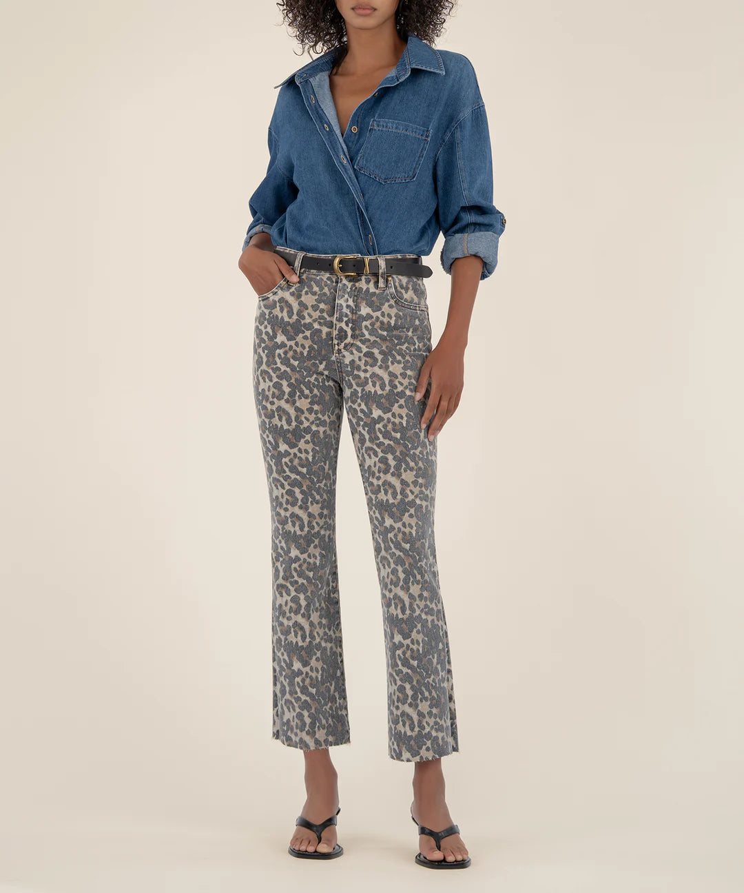 Kut Kelsey High Rise Ankle Flare