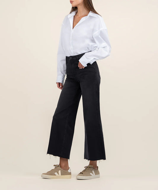 KUT Meg High Rise Wide Leg Denim