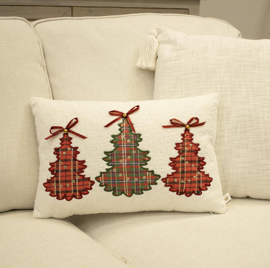RS Tartan Trees Pillow