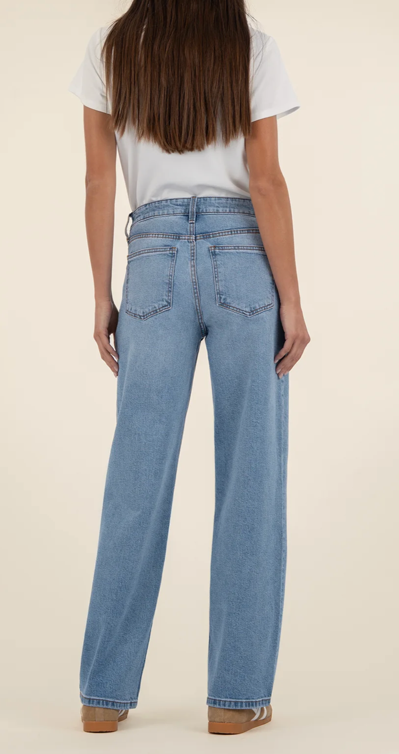 Kut Selena Baggy Low Rise Straight Denim