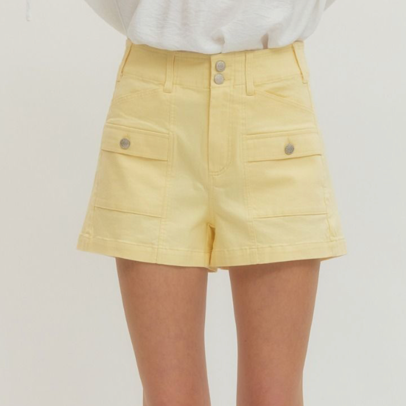 Solid Woven Shorts