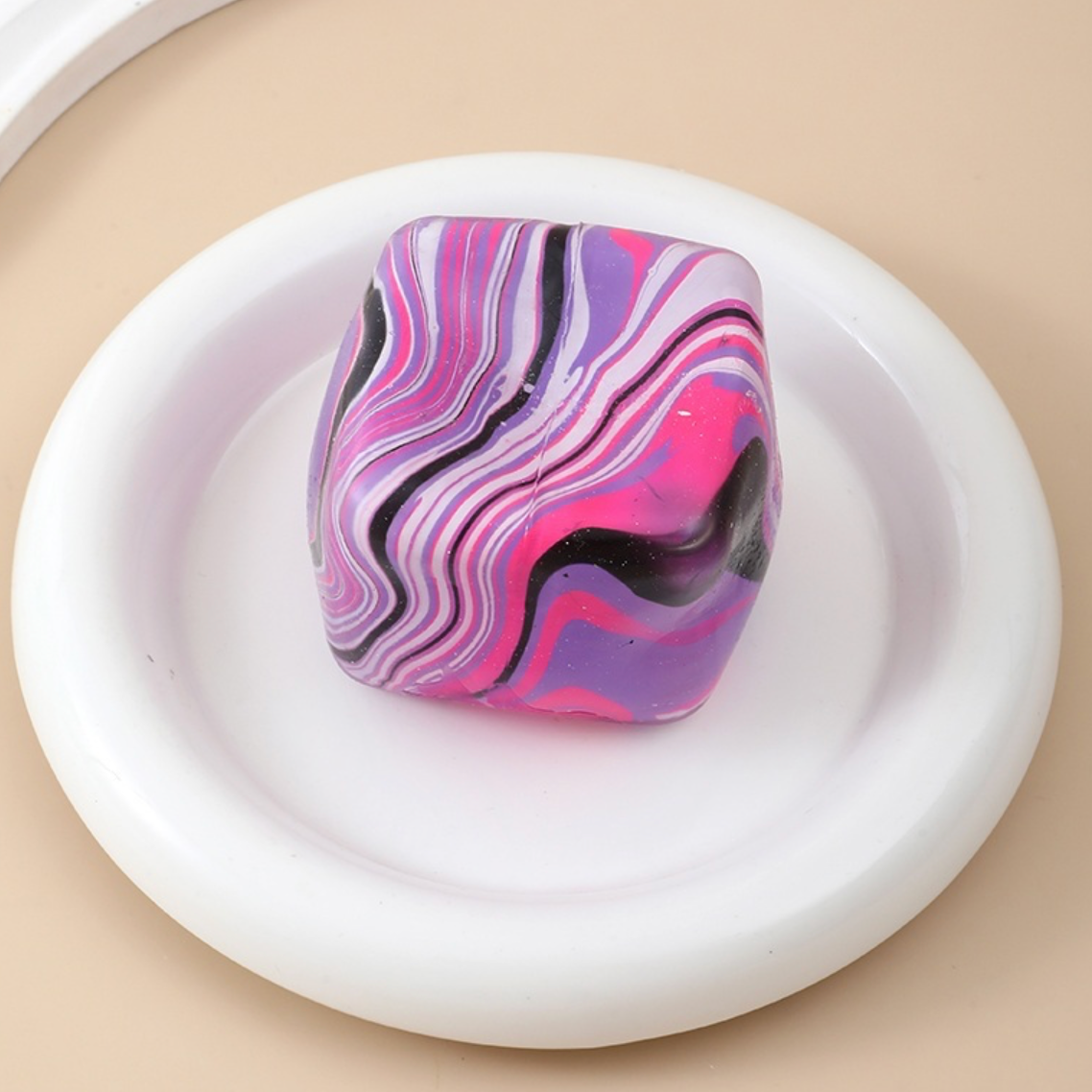 Marble Swirl Cube Squishy ☀️