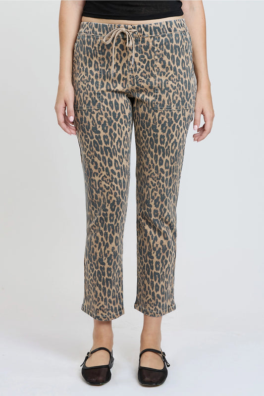 High Rise Pull On Straight Leg Jogger