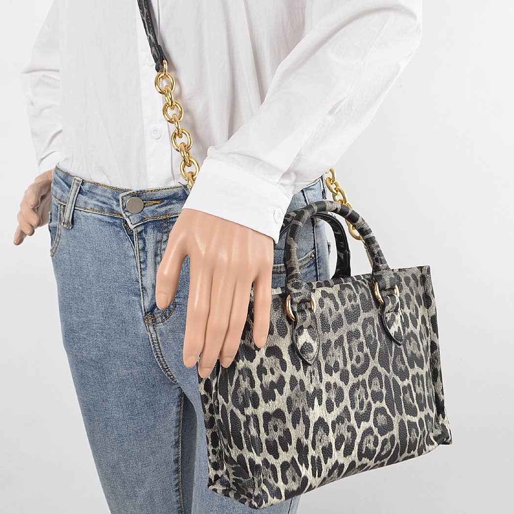 Faux Leo Tote Bag