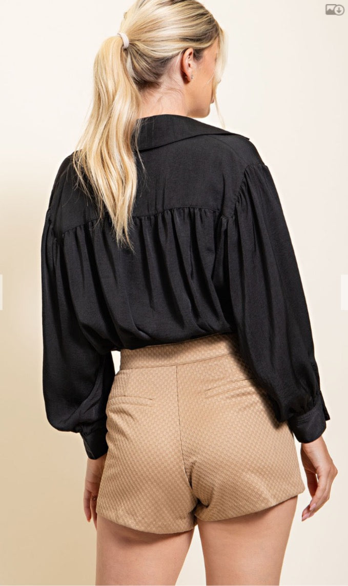 Glam Textured shorts