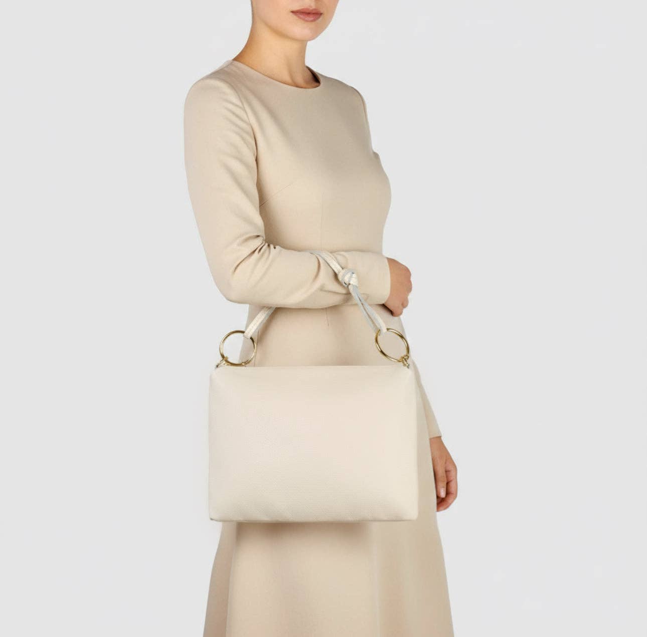 Italian Genuine Calf Leather Shoulder Bag 171551
