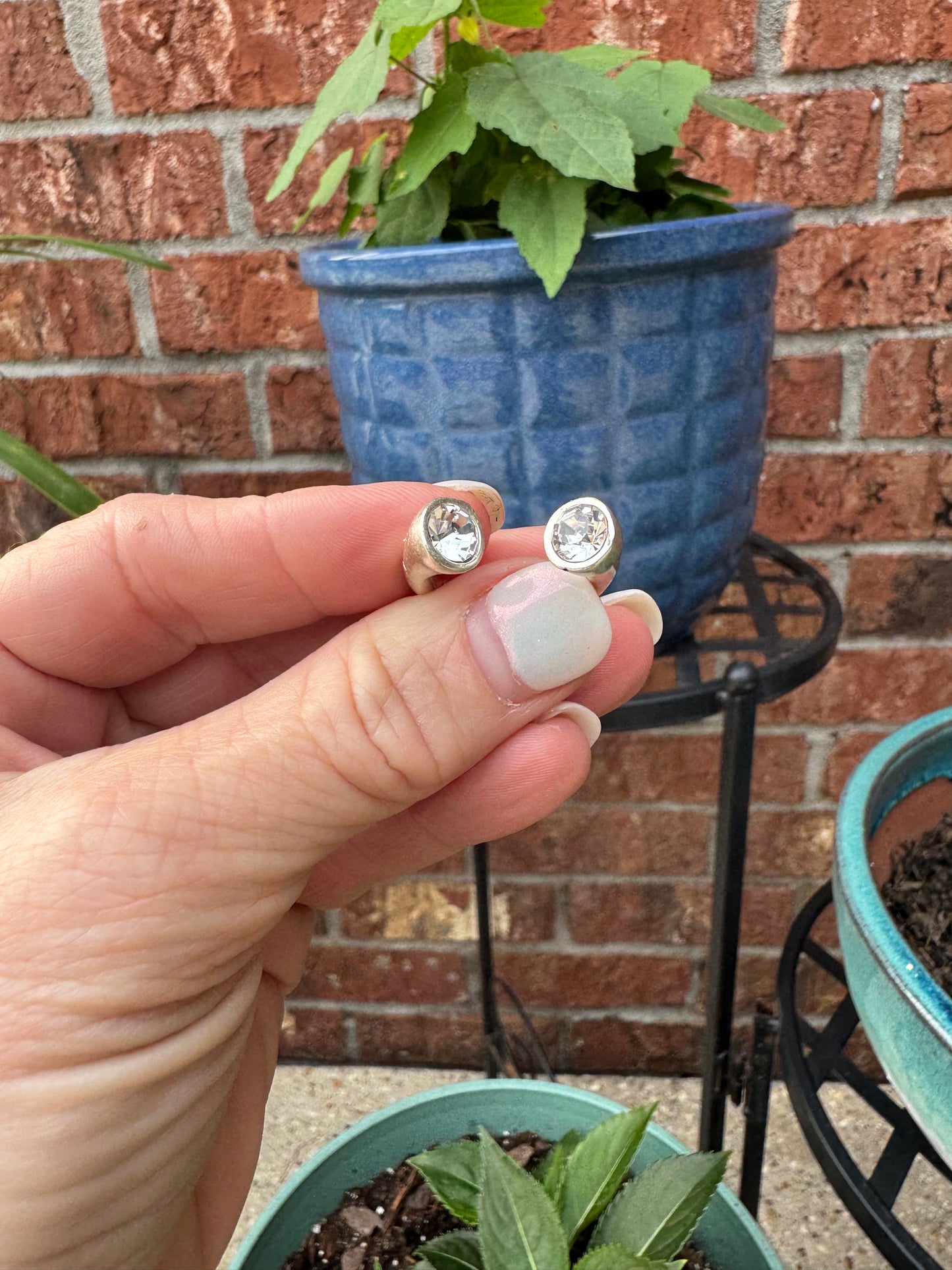 Silver & Stone adjustable rings
