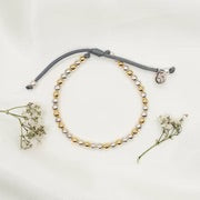 MSMH Kind Morse Code Bracelet - Silver/Gold