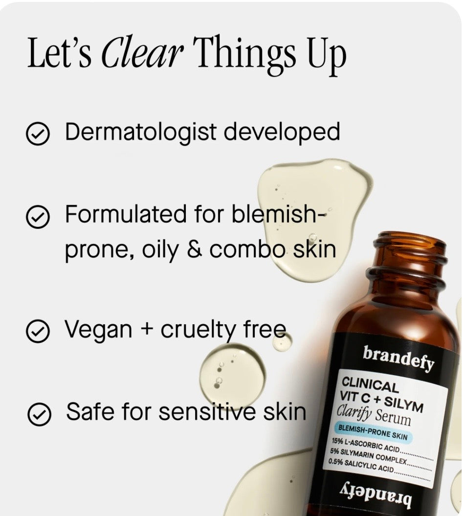 Brandefy Clinical Vit C + Silym Clarify Serum