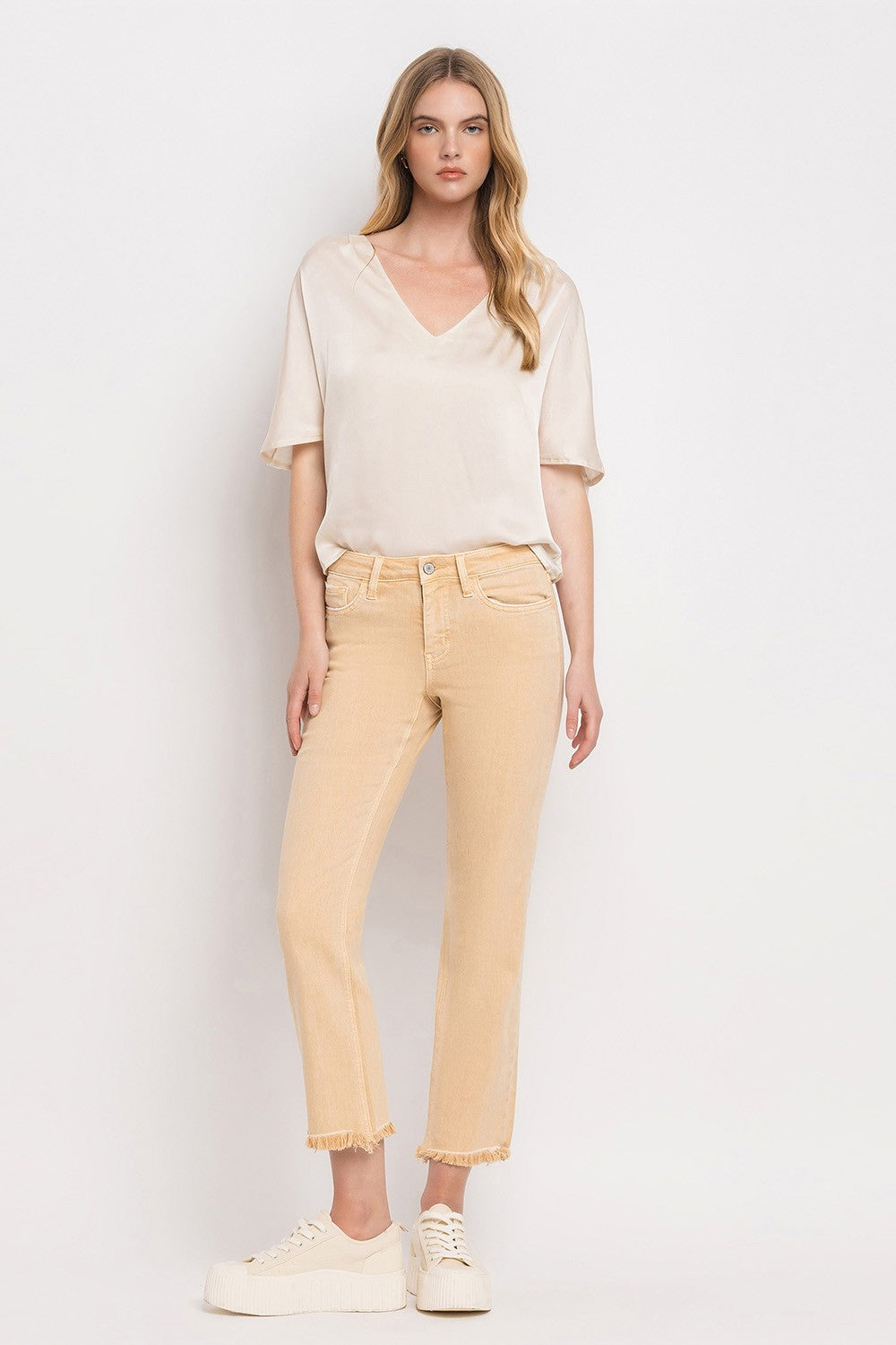 Vervet Mid Rise Straight Jeans
