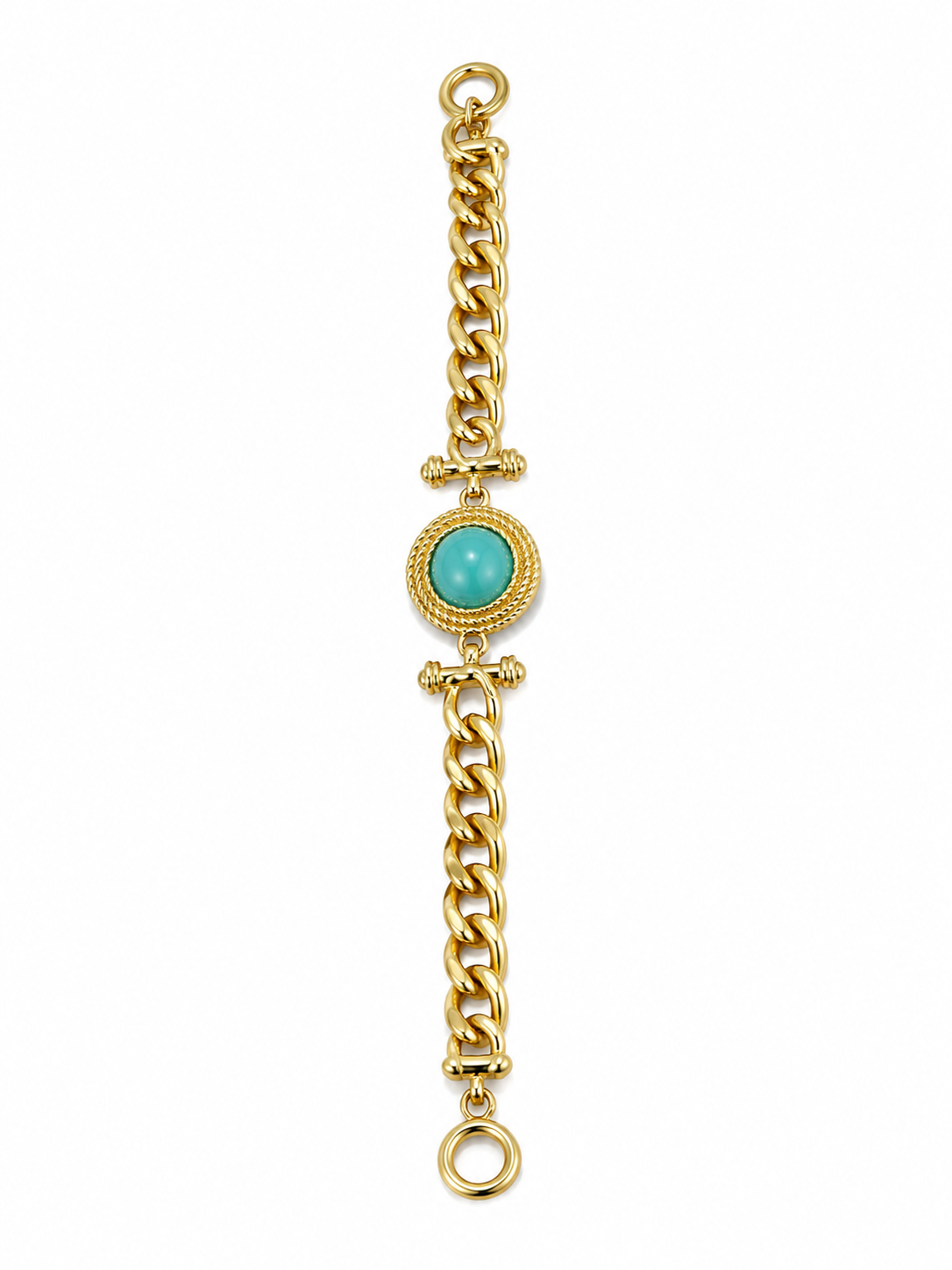 Pearl Medallion Chain Bracelet☀️