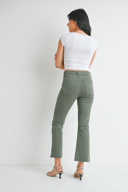 High Rise Tina Crop Flare Jean