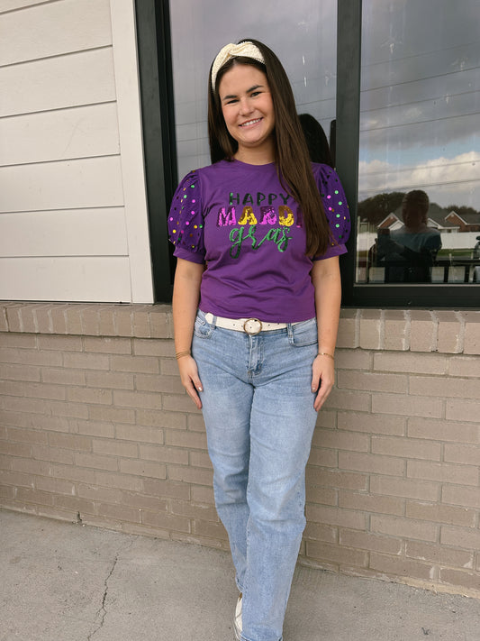 Happy Mardi Gras Top