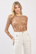 TVS Lace Layering Long Sleeve Bodysuit!