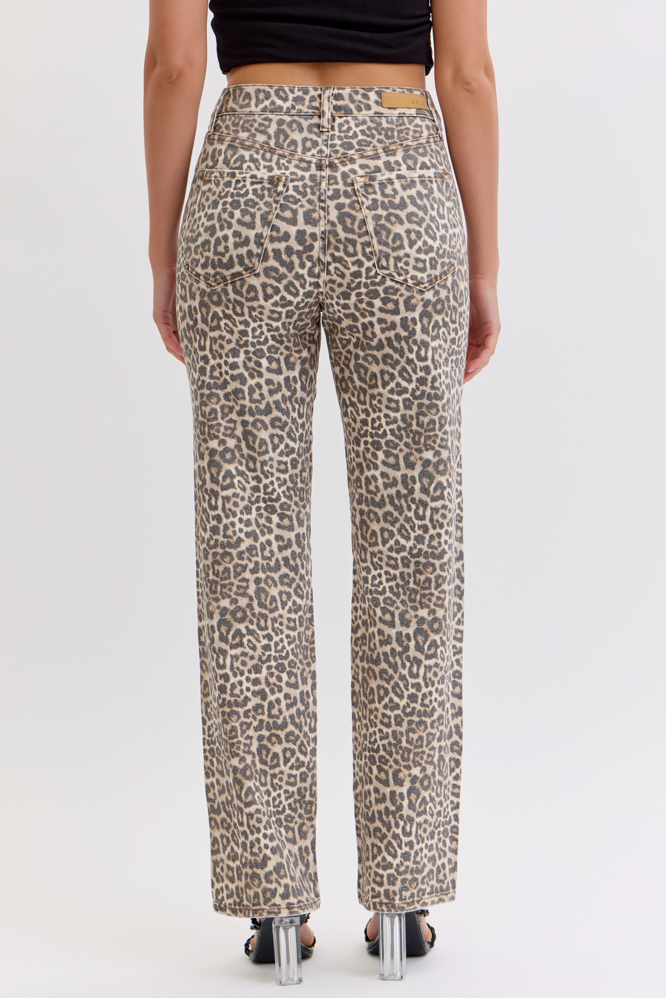 Cello Leopard Washed Jeans