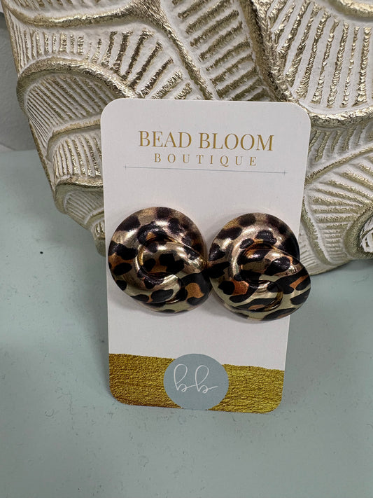Leopard earrings