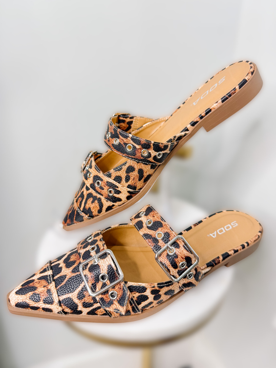 Buckle Usual Flat - Leopard