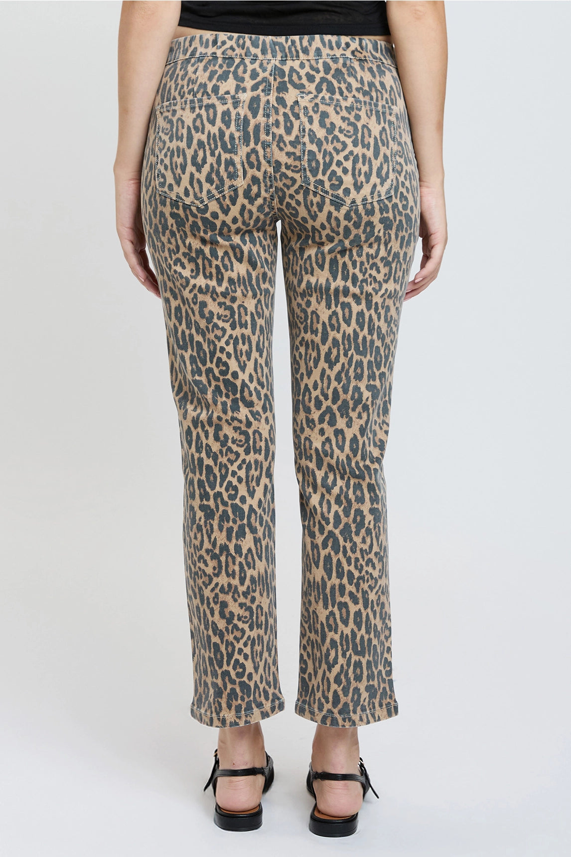 High Rise Pull On Straight Leg Jogger